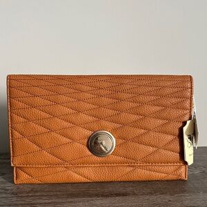Elegant Orange Quilted Women's Bag